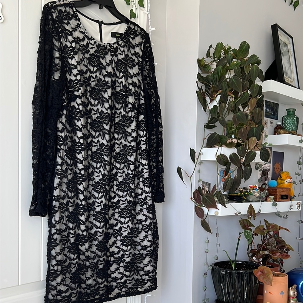 Black Lace Cocktail Dress